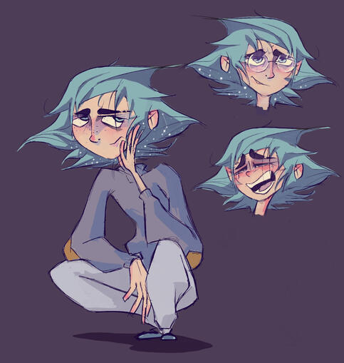 Skye facial expressions practice